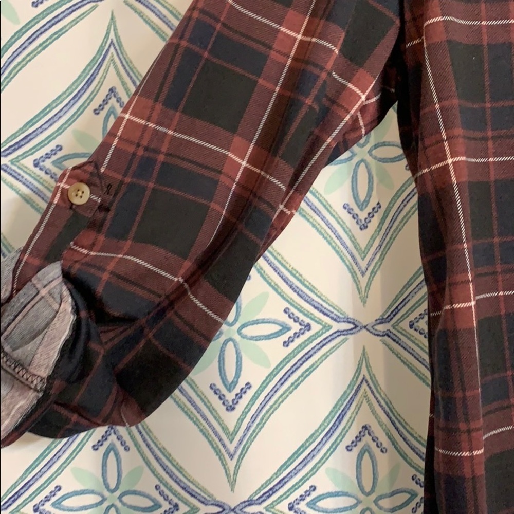 Plaid button down top - Picture 3 of 5